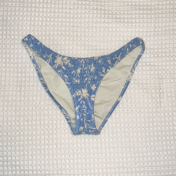 Triangl Inesa Marina Blue Floral Normal Bikini Bottoms Size Small - Picture 3 of 5